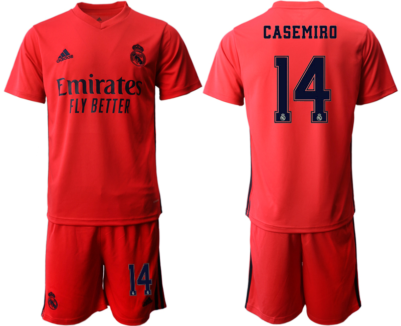 Men 2020-2021 club Real Madrid away #14 red Soccer Jerseys